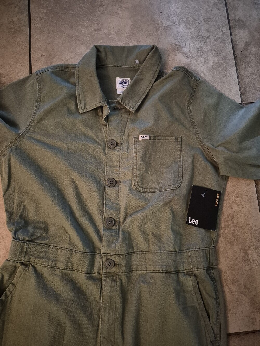 Lee Olive Green One-Piece Jumpsuit